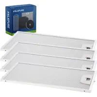 Alapure 4x Metaalfilter voor Constructa 746789 / 00746789 165x302mm