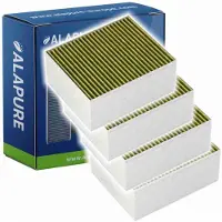 Alapure 4x Koolstoffilter voor Balay 11033934 CleanAir Plus Koolstoffilter