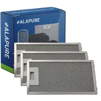 Alapure 3x Metaalfilter voor Novy 563-8045 / 6830020 308x148mm
