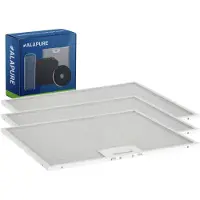 Alapure 3x Metaalfilter voor Balay 432785 / 00432785 310x500x7mm