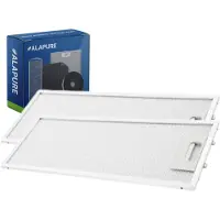 Alapure 2x Metaalfilter voor Zanussi 80875677 395x155mm