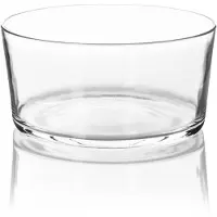 Edwanex Transparante Glazen Saladekom 24 cm - Stijlvol en Praktisch