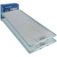 Alapure 2x Metaalfilter voor Hotpoint-Ariston 481248058305 533x177x10mm