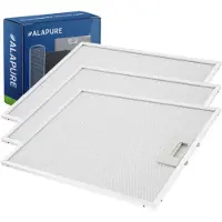 Alapure 3x Metaalfilter voor Best 80877665 342x285x8mm Metaalfilter