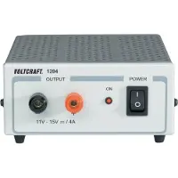 Voltcraft FSP 1204, laboratoriumvoeding, vaste spanning 11-15 V, 4 A, 60 W, aantal uitgangen: 1