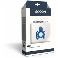SQOON Stofzuigerzakken (SQ31) Geschikt voor Electrolux Xio E52 – Vervangt Model GR5S 9002565407 – High Filtration voor Optimale Stofopname - 4 Stuks
