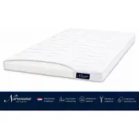 Nirwana bedden Nirwana Koudschuim Topdekmatras 100x190 - 7 cm - HR Koudschuim - Ergonomische Ondersteuning - Luxe Afritsbare Hoes - Geproduceerd in Nederland