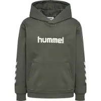 Hummel Sportief sweatshirt olijfgroen / wit