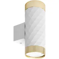 MasterLed Wandlamp GU10 LED Glamour DUO rond wit+goud