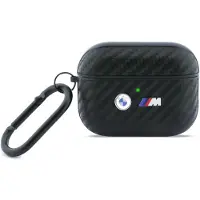 BMW Carbon Metal Logo Case Voor Airpods Pro 3. Stijlvol Design Met Metalen Logo.
