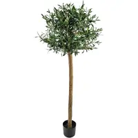 Easyplants | Kunst olijfboom UV 150 cm | Zijde | Olea | Olijfgroen