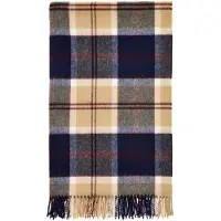 Bronte by moon Plaid Tartan Bannockbane Navy - Merino Lamswol - 140x185 - Bronte by Moon Scotland