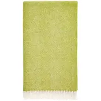 Bronte by moon Plaid Visgraat Lime Groen - Shetland Lamswol - 140x185 - Bronte by Moon Scotland