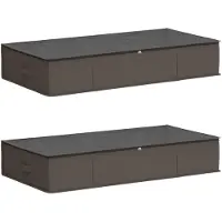 vidaXL Opbergbox met transparant bovenraam, 2 stuks, 64,8 liter