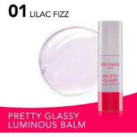 Bourjois Pretty Glassy, Lilac Fizz, Heldere balsem, Moeiteloos glazig ‘glow’-effect, Verhelderende balsem, Stralende huid, 5 g
