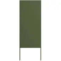 vidaXL Tuin Privacy Scherm Olijfgroen 50 x 140 cm Koudgewalst staal