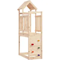 vidaXL Speeltoren Bruin 53 x 110,5 x 214 cm Massief grenenhout