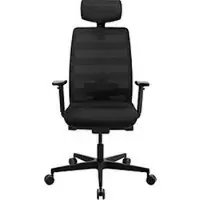 Schäfer Shop Bureaustoel SSI PROLINE NEW WORK - Mesh – met hoofdsteun - frame zwart - oker – ons merk