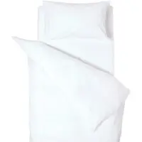 Homescapes Kinderdekbedovertrek 120x150 cm + Kussensloop 40x60 cm – Wit – 100% Biologisch Egyptisch Katoen – GOTS & OEKO-TEX