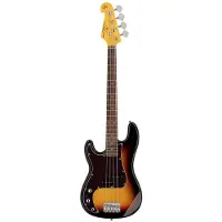 SX Elektrische basgitaar - SPB6234L3TS - Retro Series - Linkshandig - 3/4 schaal - P-Style - Sunburst - Inclusief tas
