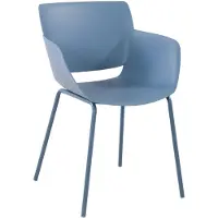 CLP Tuinstoel Alpena - Met Armleuningen - Weerbestendig - Kunststof/blauw