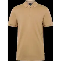 BOSS Regular-fit polo met ritssluiting Maat XXL