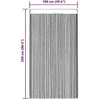 vidaXL Koordgordijnen 2 st 100x250 cm goudkleurig