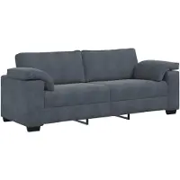 vidaXL 3-zitsbank 220x77x82 cm fluweel donkergrijs