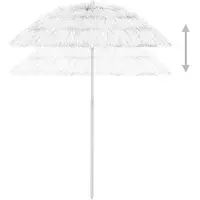 vidaXL Strandparasol Hawaï 180 cm wit