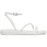 Crocs dames sandalen, model Miami, met enkelbandje, platte zool, kleur: chalk, maat: 38/39 EU