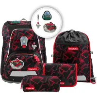 Step by step schooltas FIT Schulranzen-Set 5-delig Ninja Yuma zwart