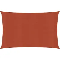 vidaXL Zonnezeil 160 g/m² 2,5x5 m HDPE terracottakleurig
