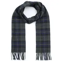 Barbour Sjaal Tartan Lamswol Klassiek Donkergroen -