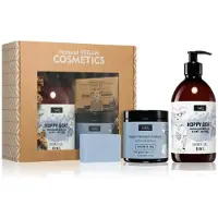 LAQ Hoppy Goat Cadeaus Mannen – Vegan Geschenkset met Shower Gel + Body Scrub Paste + Soap Bar – Natuurlijke Mannen Cadeautjes – 815g
