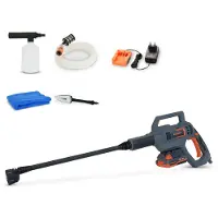 FUXTEC 20V accu-hogedrukreiniger FX-E1HDR20 SET, inclusief 1 x 2Ah accu en 1 x 1A oplader