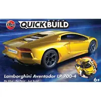 Airfix Modelbouwpakket Auto - J6026 QUICKBUILD Lamborghini Aventador - Geel Plastic - - Modelbouw