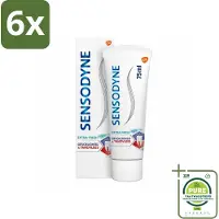 Sensodyne - Tandpasta - Gevoeligheid & Tandvlees - Extra Fresh - 75 ml - Voordeelverpakking - 6 stuks - Tandpasta gevoelige tanden - Tandvleesproblemen