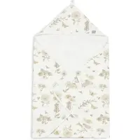 Jollein - Badcape 75x75cm - Baby Handdoek met Badcape, Omslagdoek, Badponcho - Dreamy Mouse