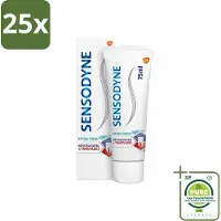 Sensodyne 25 x - Tandpasta - Gevoeligheid & Tandvlees - Extra Fresh - 75 ml - Grootverpakking - Tandpasta Gevoelige Tanden - Tandvleesproblemen - Tandplak - Gevoelige Tanden - Tandvleesverzorging