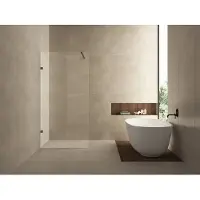 Wiesbaden Less inloopdouche 500 x 2000 x 8 mm nano helder glas/gunmetal