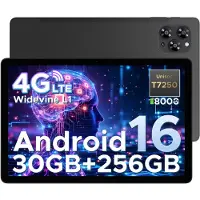Doogee Tab G6-Android 15 Tablet-11 inth +90Hz - 4G LTE -6GB RAM+256 GB ROM (2TB TF) - Dubbele luidsprekers -8000 mAh- T7250 octa-core - 5G WiFi - BT5.0- Zwart