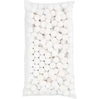 Packlinq Ballen, d: 30 mm, wit, katoen, 200stuks