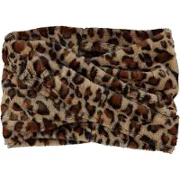 Sarlini Snood Fluffy Teddy Colsjaal Leopard Camel