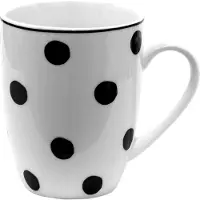 Clayre & Eef Witte Mok 12*8*10 cm / 350 ml BDMU