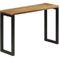 vidaXL Wandtafel 110x35x75 cm massief gerecycled hout