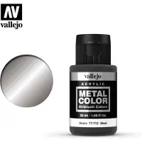 Vallejo Hobbyverf Acrylverf - 77712 Metal Color Steel - Acryl (32 ml) Verf flesje - 32 ml