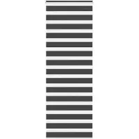 vidaXL Zebra rolgordijn 70x200 cm stofbreedte 65,9 cm zwart