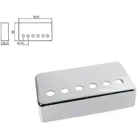 Boston HPC-20-NIR pickup cover, humbucker, pitch=10,5mm, brug positie, metaal nikkel
