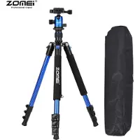 Zomei Q555 Professioneel Lichtgewicht DSLR Camerastatief - Universeel Fotostatief voor Fotografie – Aluminium Tripod Blauw 160CM
