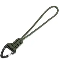 LGT JWLS Sleutelhanger Koord Paracord Groen met Driehoekige Haak